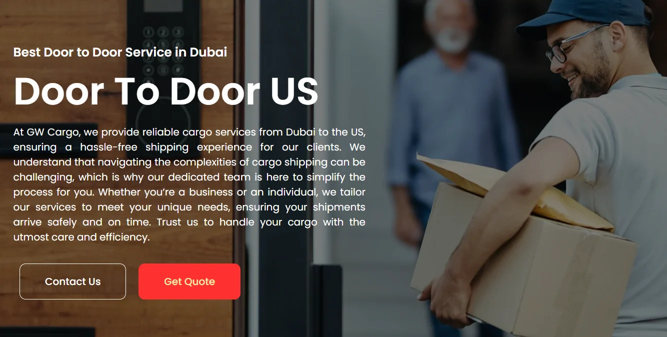 Cargo Shipping From Dubai to USA | Door to Door USA | GWC