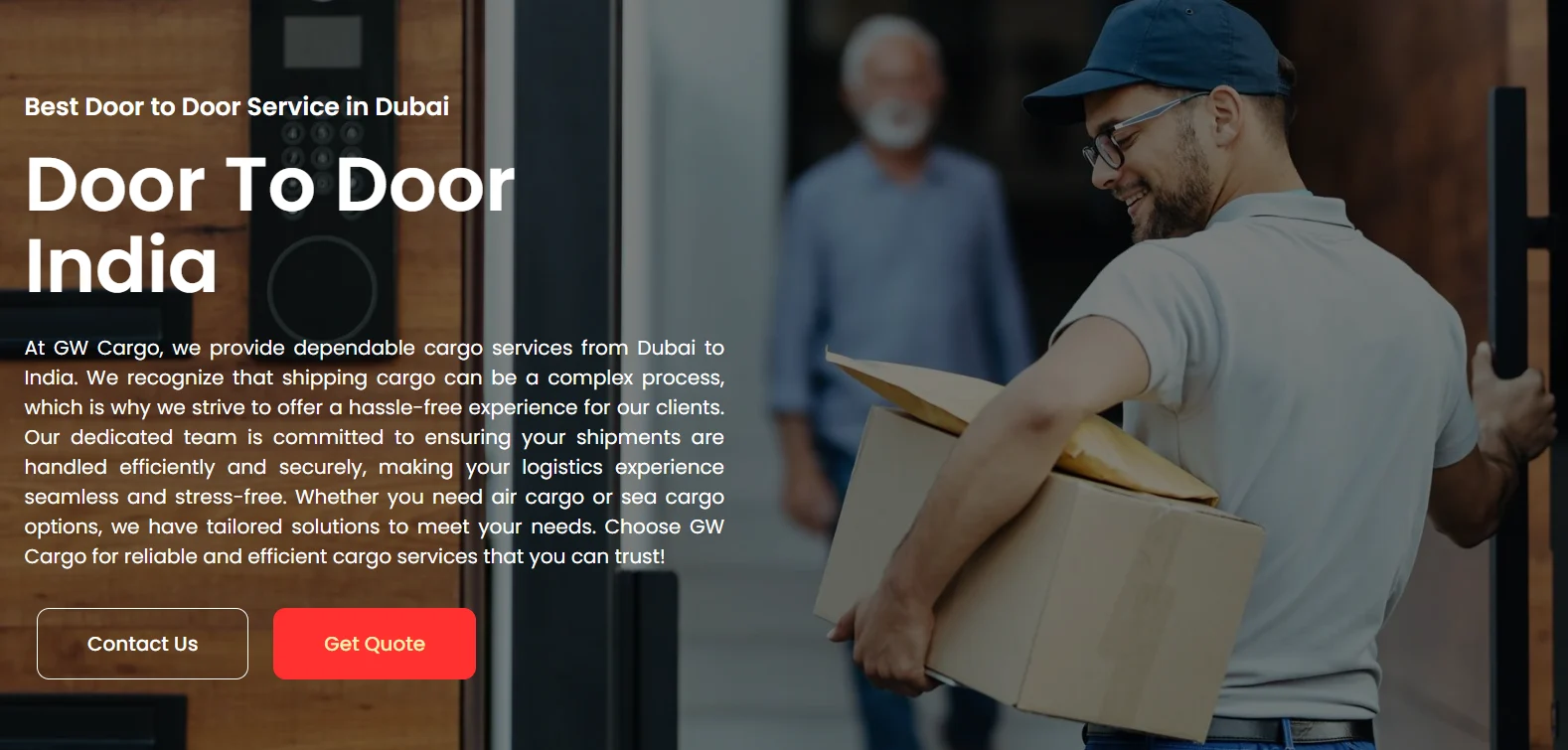 Cargo Services Dubai to India | Door to Door Cargo | GWC